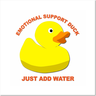 Emotional Support Duck Posters and Art